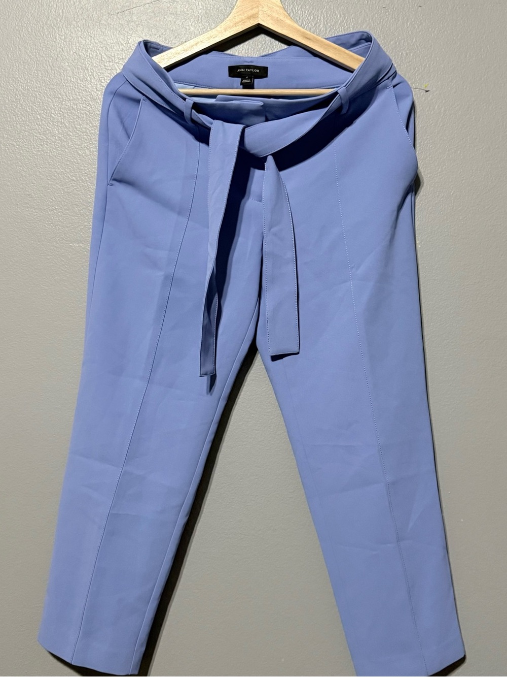 Ann Taylor Lavender Slim Tie-Waist Pants